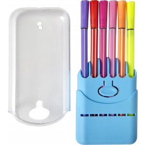 12 water-based felt tip pens Evan, light blue (Drawing set)