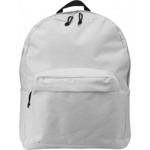 Polyester (600D) backpack Livia, white