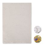 A4 wildflower seed paper sheet, White (MO6914-06)