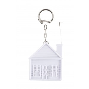 ABS key holder tape measure Dane, white (Keychains)