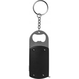 ABS key holder with bottle opener Karen, black (Keychains)