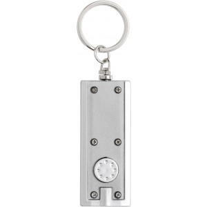 ABS key holder with LED Mitchell, silver (Keychains)