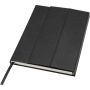 Alejandra A5 recycled plastic hard cover notebook, Solid bla