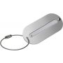 Aluminium luggage tag Isa, silver