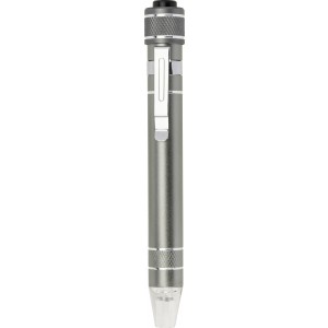 Aluminium pocket screwdriver Paquita, grey (Tools)