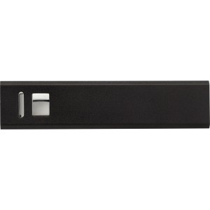 Aluminium power bank Kathy, black (Powerbanks)