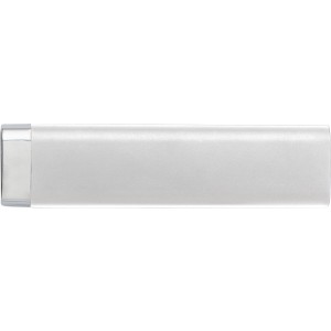 Aluminium power bank Lukas, silver (Powerbanks)