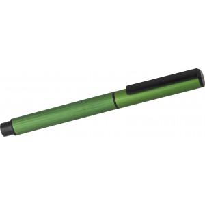 Aluminium rollerball, green (Fountain-pen, rollerball)