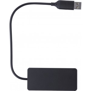 Aluminium USB Hub Layton, black (Eletronics cables, adapters)