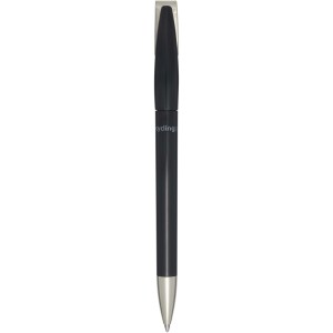 Ana recycled plastic ballpoint pen, Solid black (Plastic pen)