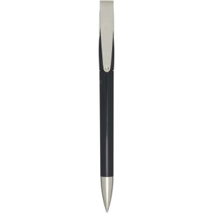 Ana recycled plastic ballpoint pen, Solid black (Plastic pen)