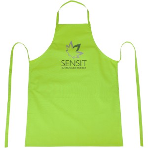 Reeva 100% cotton apron with tie-back closure, Lime (Apron)