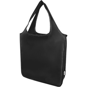 Ash RPET large tote bag, Solid black (Shopping bags)