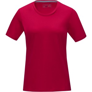 Azurite short sleeve women's GOTS organic t-shirt, Red (T-shirt, 90-100% cotton)