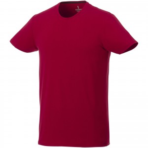 Balfour short sleeve men's organic t-shirt, Red (T-shirt, 90-100% cotton)