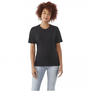 Balfour short sleeve women's organic t-shirt, solid black (T-shirt, 90-100% cotton)