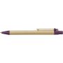 Ballpen with cardboard barrel, purple