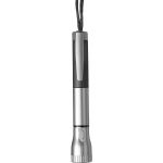Ballpen with LED torch, grey (1211-03)