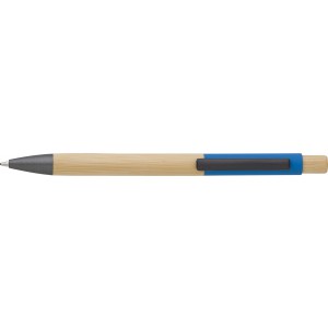 Bamboo ballpen Cesar, light blue (Wooden, bamboo, carton pen)