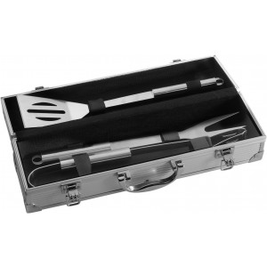 Stainless steel barbecue set Jennifer, silver