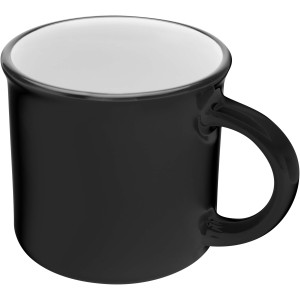 Bari 240 ml ceramic mug, Solid black (Mugs)