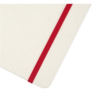 Bass A5 recycled hard cover notebook with lined pages, Red (Notebooks)