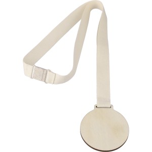 Basswood medal Koa, brown (Lanyard, armband, badge holder)