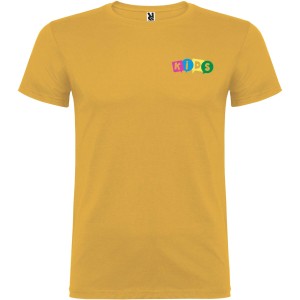 Beagle short sleeve kids t-shirt, Ochre (T-shirt, 90-100% cotton)