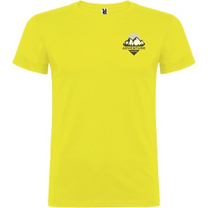 Beagle short sleeve men's t-shirt, Yellow (T-shirt, 90-100% cotton)