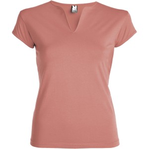 Belice short sleeve women's t-shirt, Clay Orange (T-shirt, 90-100% cotton)