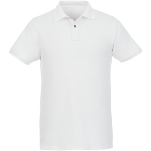 Beryl mens polo, White, L (Polo short, mixed fiber, synthetic)