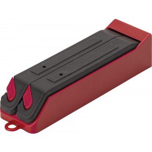 Bicycle tire repair set in plastic case Emerie, red