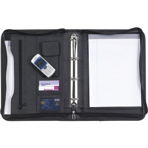 Bonded leather folder Lilo, black (Folders)