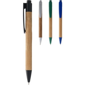 Borneo bamboo ballpoint pen, Natural,Green (Wooden, bamboo, carton pen)