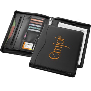 Briefcase A4 portfolio, solid black (Folders)