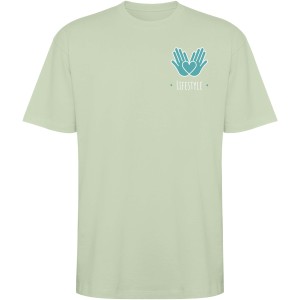 Bull short sleeve unisex oversized t-shirt, Mist Green (T-shirt, 90-100% cotton)
