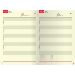 Business B/5 napi barna virg (Calendars)