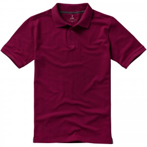 Calgary short sleeve men's polo, Burgundy (Polo shirt, 90-100% cotton)