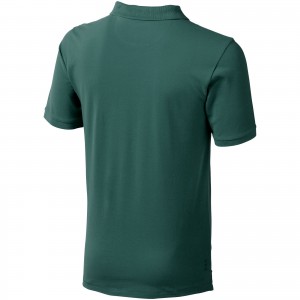 Calgary short sleeve men's polo, Forest green (Polo shirt, 90-100% cotton)