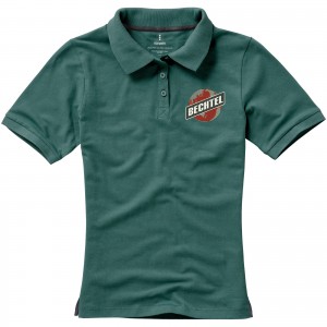 Calgary short sleeve women's polo, Forest green (Polo shirt, 90-100% cotton)