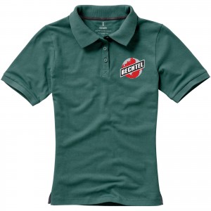 Calgary short sleeve women's polo, Forest green (Polo shirt, 90-100% cotton)