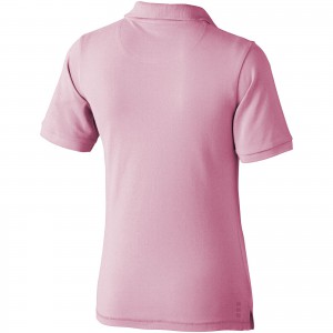 Calgary short sleeve women's polo, Light pink (Polo shirt, 90-100% cotton)