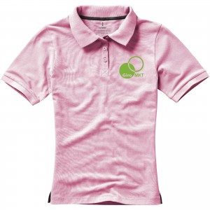 Calgary short sleeve women's polo, Light pink (Polo shirt, 90-100% cotton)