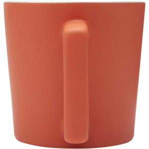 Cali 370 ml ceramic mug with matt finish, Orange (Mugs)