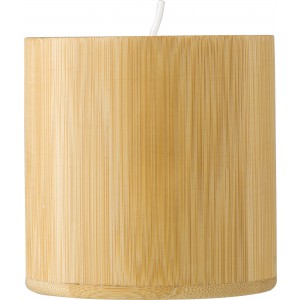 Bamboo candle Eli, brown (Candles)