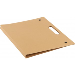 Cardboard writing folder Keisha, brown (Notebooks)