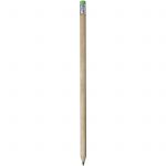 Cay wooden pencil with eraser, Green (10709704)