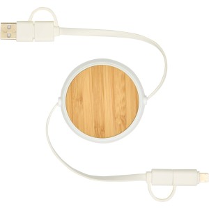 Chechia 5-in-1 recycled plastic 100 cm retractable data sync (Eletronics cables, adapters)