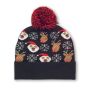 Christmas knitted beanie, Black