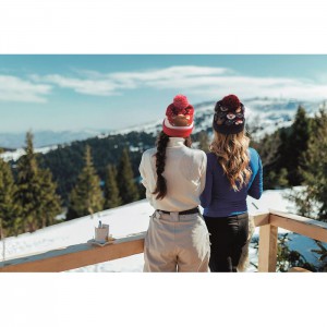 Christmas knitted beanie, Red (Hats)